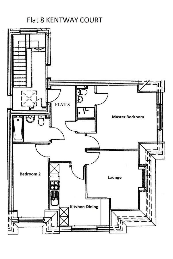 2 Bedroom 2 Bathroom Apartment 8 Including Free Parking Bromley Exterior photo